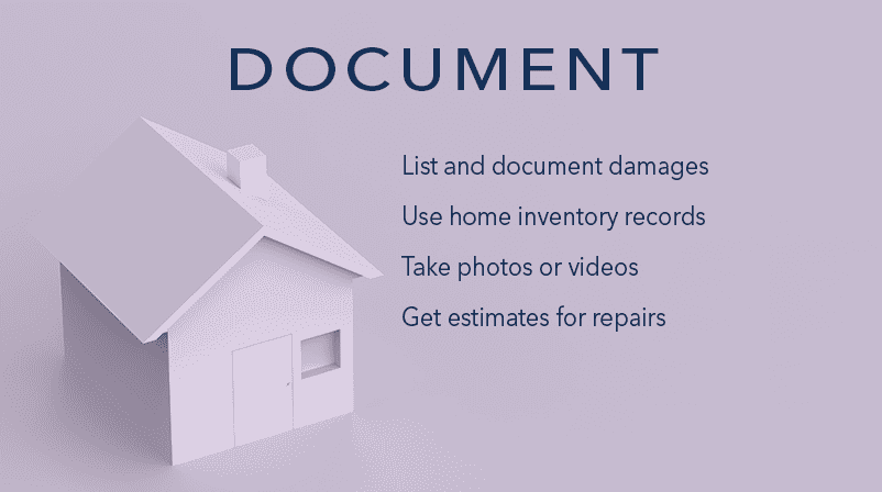 Tips to document damages for a claim