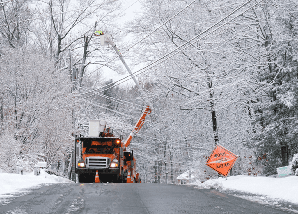 Winter power outage